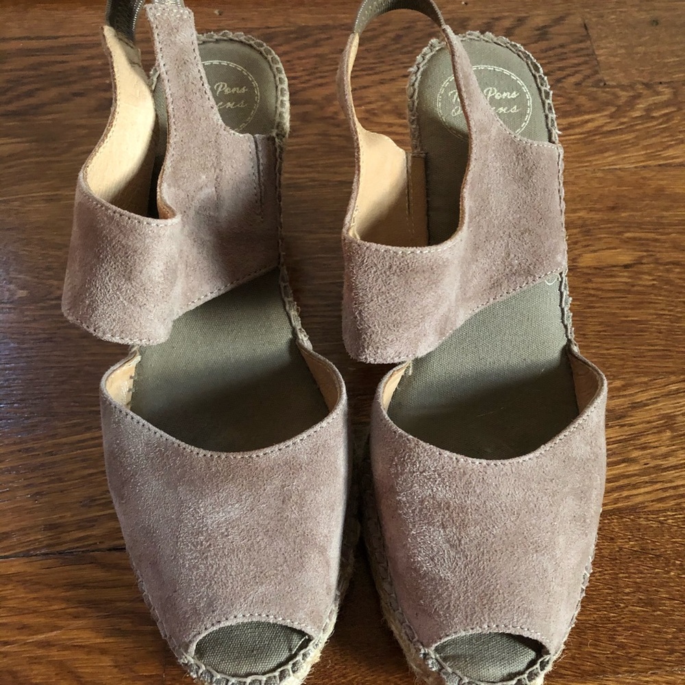 Toni Pons Spanish Wedge Espadrilles Size 9